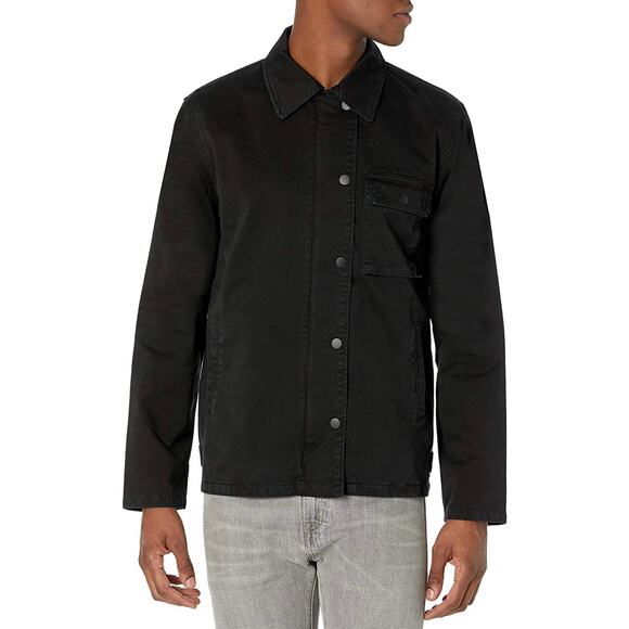 Hudson Men's Black Military Jacket - Picture 1 of 9